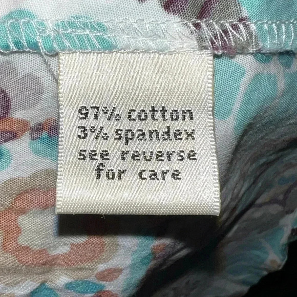 Tyler Boe Women's Sz 14 Paisley Button Down Collared Blouse - Picture 6 of 6